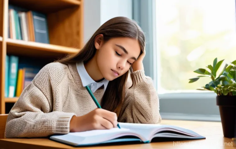 정보처리 실기 과목별 문제 풀이 전략 - **Prompt 1: Focused Student in a Cozy Study Nook**
    A 16-year-old female student, dressed in a co...