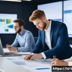 Home 12 정보처리기사 취득 후 이직 성공 사례 - **Prompt:** A diverse group of young, ambitious professionals in a bright, modern open-plan office. ...