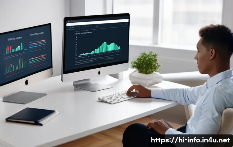 정보처리 실기 시험에서 자주 다뤄지는 실무 사례 - **Prompt:** A young, focused professional (male or female, diverse ethnicity) in a modern, well-lit ...